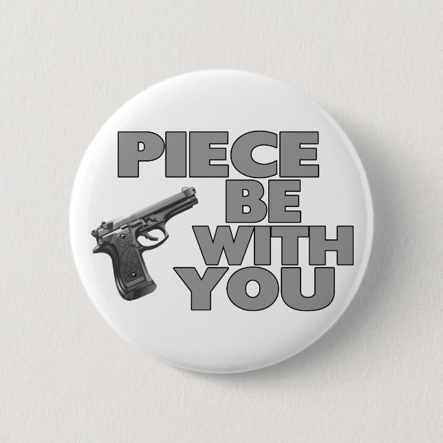 Badge Rond 5 Cm Le morceau soit avec vous (Devant)