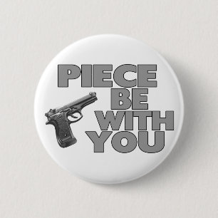 Badge Rond 5 Cm Le morceau soit avec vous