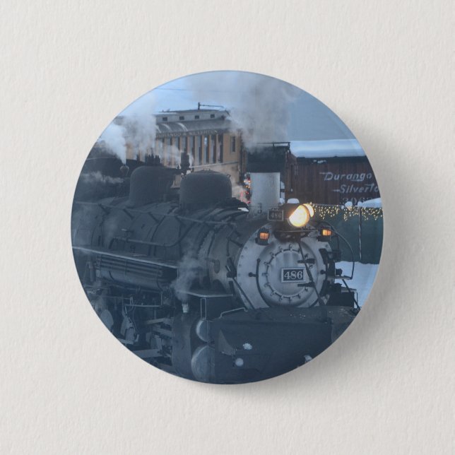 Badge Rond 5 Cm Le moteur exprès polaire (Devant)