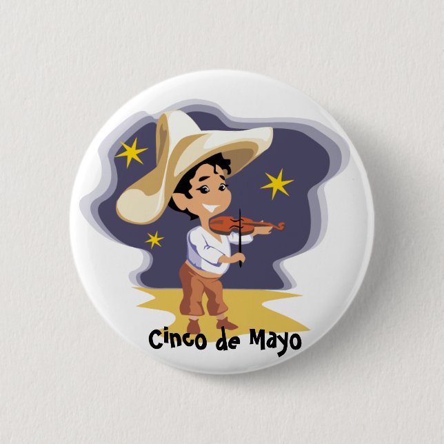 Badge Rond 5 Cm Le musicien - (Devant)