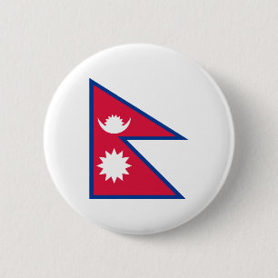Badge Rond 5 Cm Le Népal - drapeau de Nepali