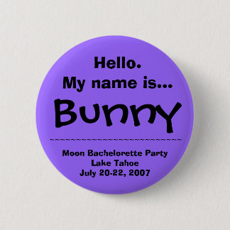 Badge Rond 5 Cm Le nom de Hello.My est lapin