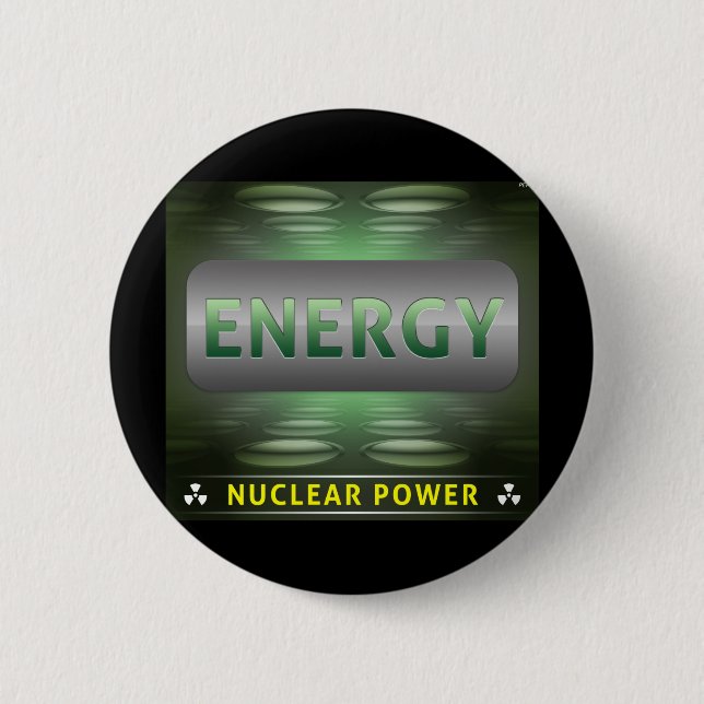 Badge Rond 5 Cm Le nucléaire est une énergie propre (Devant)