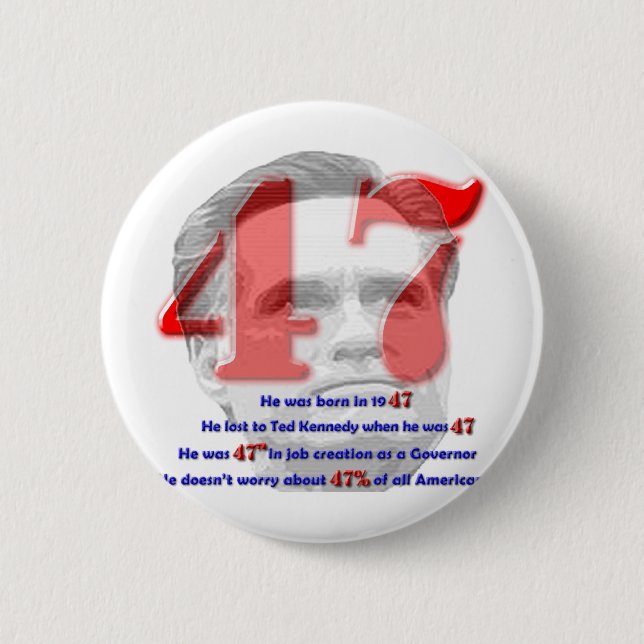 Badge Rond 5 Cm Le numéro 47 (Devant)
