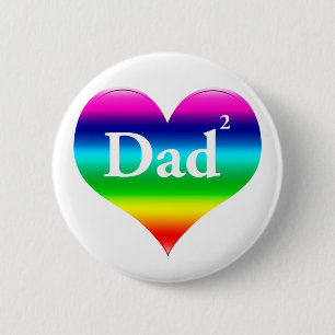 Badge Rond 5 Cm Le papa gai a ajusté LGBT