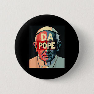 Badge Rond 5 Cm Le Pape Bobby Chicago - Da Da Da L'Humour catholiq
