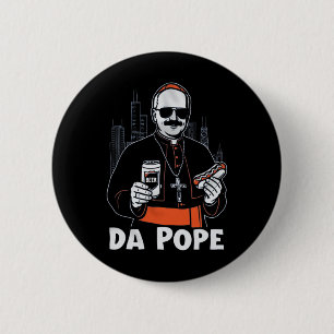Badge Rond 5 Cm Le Pape de Chicago Leo Xiv da Pope
