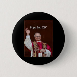 Badge Rond 5 Cm Le Pape Leo Xiv