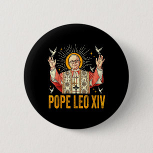 Badge Rond 5 Cm Le pape Leo Xiv Robert Francis Prevost _9