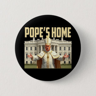 Badge Rond 5 Cm Le pape Trump