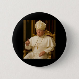 Badge Rond 5 Cm Le pape Trump