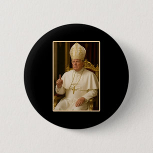 Badge Rond 5 Cm Le Pape Trump Drôle Le Président Trump Veut Être L