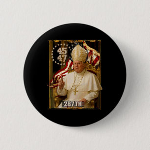 Badge Rond 5 Cm Le Pape Trump Drôle Le Président Trump Veut Être L