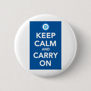 Badge Rond 5 Cm Le Parti démocrate gardent Blue.png calme