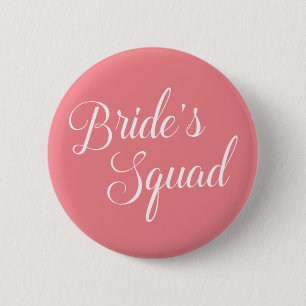 Badge Rond 5 Cm Le peloton de la jeune mariée de partie de