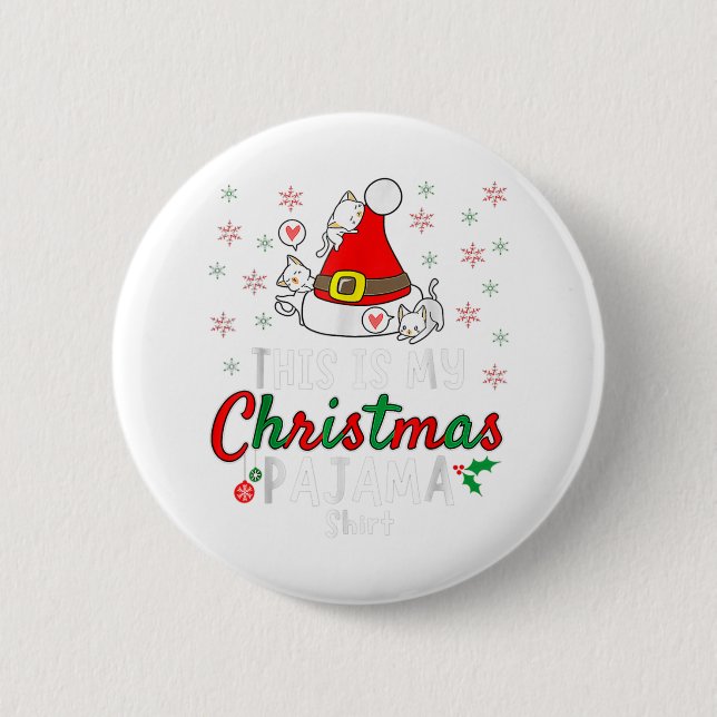 Badge Rond 5 Cm Le Père Noël (Devant)