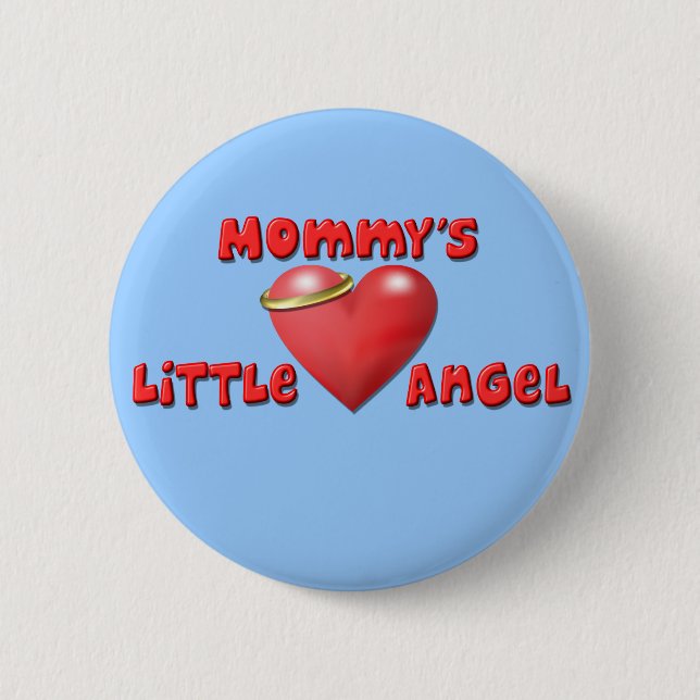 Badge Rond 5 Cm Le petit ange de maman (Devant)