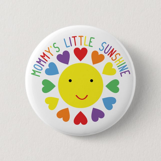 Badge Rond 5 Cm Le petit soleil de maman (Devant)
