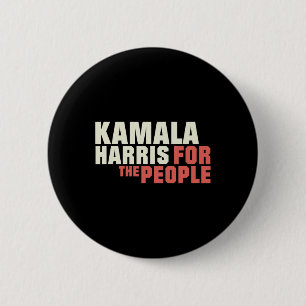 Badge Rond 5 Cm Le Peuple Chemise Kamala Harris 2024 Élections ant