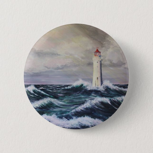 Badge Rond 5 Cm Le phare (Devant)