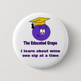 Badge Rond 5 Cm Le Pin instruit de raisin