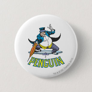 Badge Rond 5 Cm Le pingouin