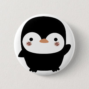 Badge Rond 5 Cm le pingouin