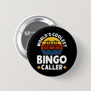 Badge Rond 5 Cm Le plus cool des animateurs de bingo au monde