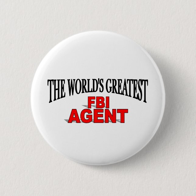 Badge Rond 5 Cm Le plus grand agent du FBI du monde (Devant)