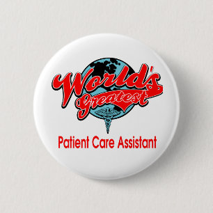 Badge Rond 5 Cm Le plus grand assistant des soins aux patients du