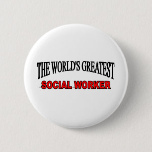 Badge Rond 5 Cm Le plus grand assistant social du monde