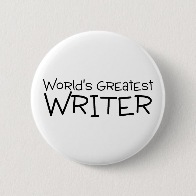 Badge Rond 5 Cm Le plus grand auteur des mondes (Devant)