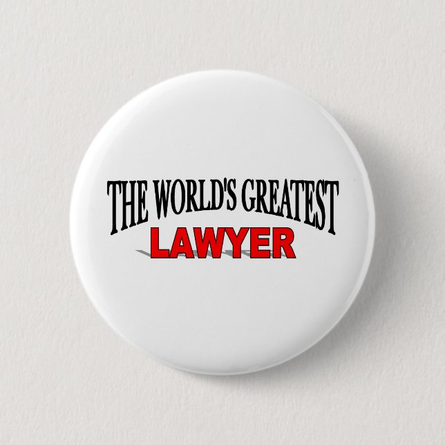 Badge Rond 5 Cm Le plus grand avocat du monde (Devant)