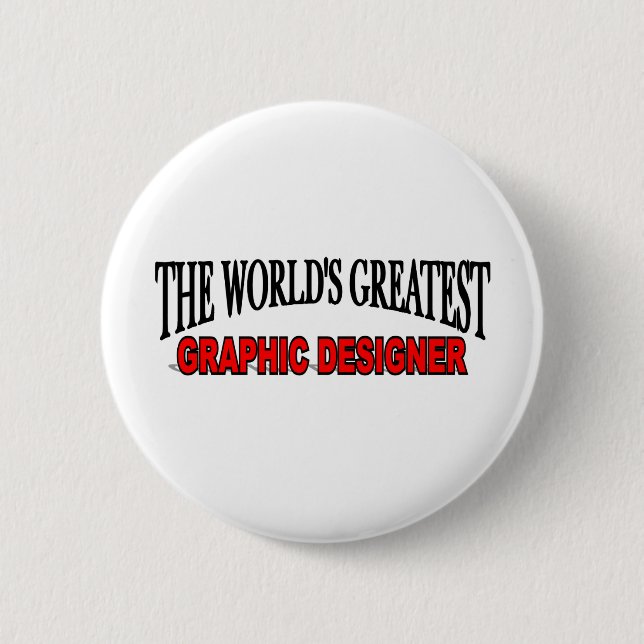 Badge Rond 5 Cm Le plus grand concepteur du monde (Devant)