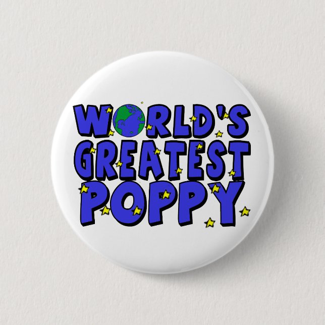 Badge Rond 5 Cm Le plus grand coquelicot du monde (Devant)
