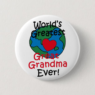 Badge Rond 5 Cm Le plus grand grand coeur de la grand-maman du