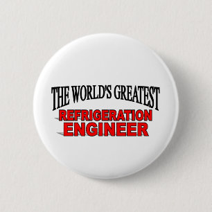 Badge Rond 5 Cm Le plus grand ingénieur de la réfrigération du
