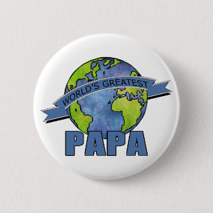 Badge Rond 5 Cm Le plus grand papa du monde