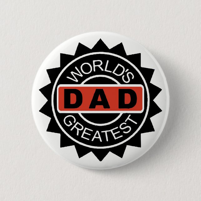 Badge Rond 5 Cm Le plus grand papa du monde (Devant)