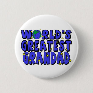 Badge Rond 5 Cm Le plus grand papy    du monde