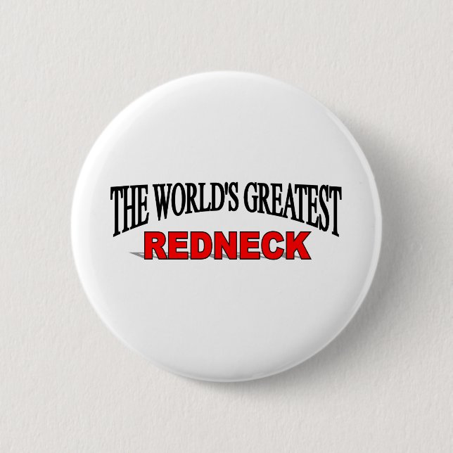 Badge Rond 5 Cm Le plus grand plouc du monde (Devant)