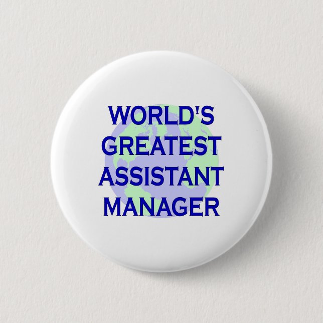 Badge Rond 5 Cm Le plus grand sous-directeur du monde (Devant)