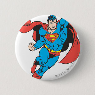 Badge Rond 5 Cm Le poing droit de Superman levé