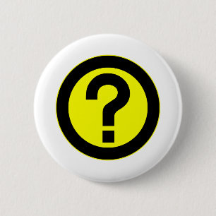 Badge Rond 5 Cm Le point d'interrogation demandent la ponctuation