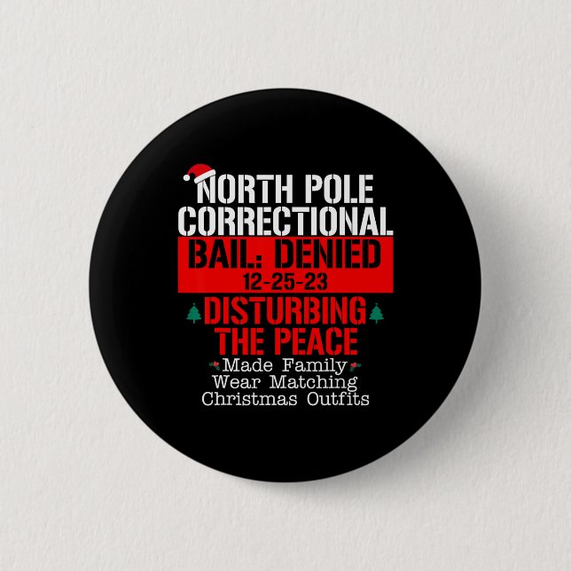 Badge Rond 5 Cm Le Pôle Nord A Refusé De Perturber Le (Devant)