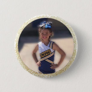 Badge Rond 5 Cm Le pom-pom girl ajoutent la photo