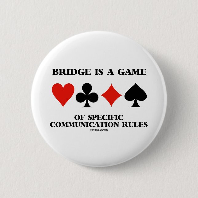 Badge Rond 5 Cm Le pont est un jeu des règles spécifiques de (Devant)