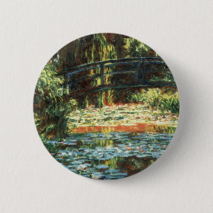 Badge Rond 5 Cm Le Pont sur le bassin aux nymphéas de Claude Monet