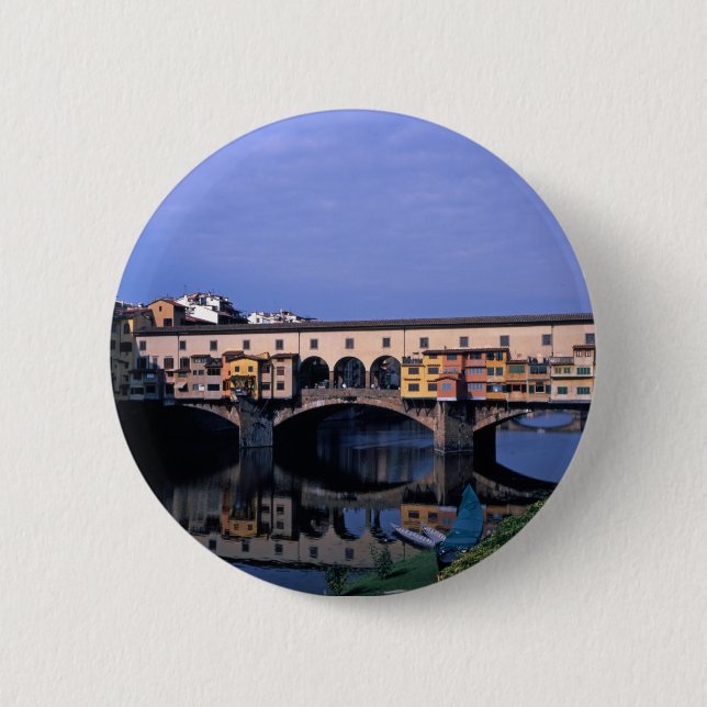 Badge Rond 5 Cm Le Ponte Vecchio (Devant)