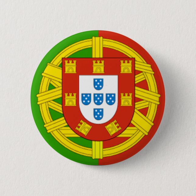 Badge Rond 5 Cm Le Portugal (Devant)